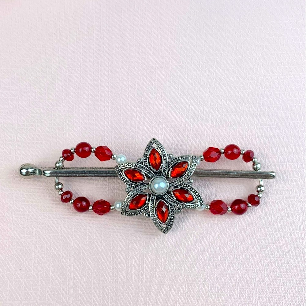 Lilla Rose Flexi Hair Clip poinsettia Flexi Hair Clip Medium